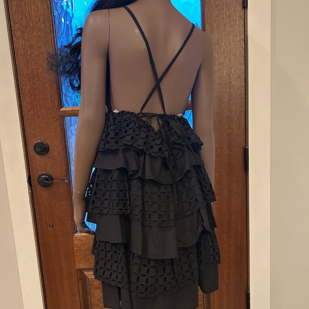 LACE The Label Eyelet Ruffle Tiered Mini Dress - Picture 5 of 9